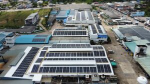 C Fresh Industry PCL's factory rooftop solar panel installation