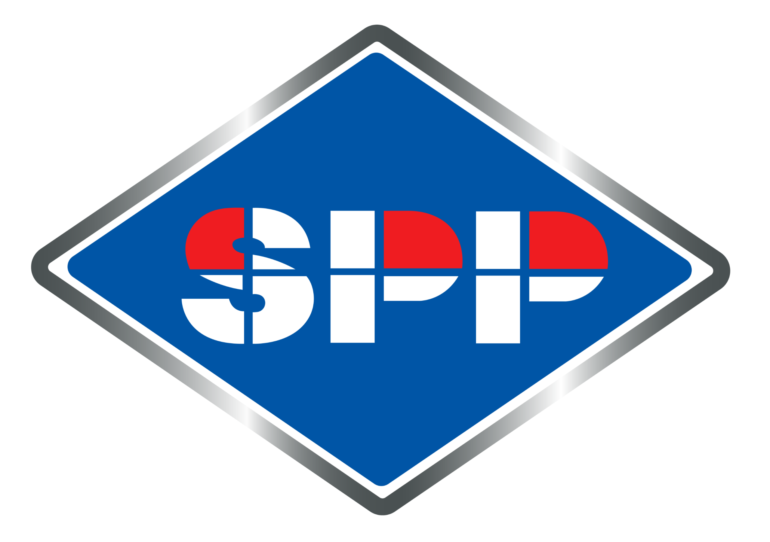 SPP logo in red, white, and blue, representing solar panel installation.