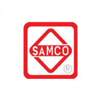 SAMCO logo, a red square with a diamond inside and the text SAMCO
