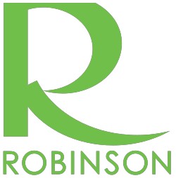 Green "R" logo with "ROBINSON" text below