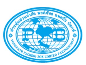 Pongpatr Packing Box Limited Partnership logo with globe and Thai map